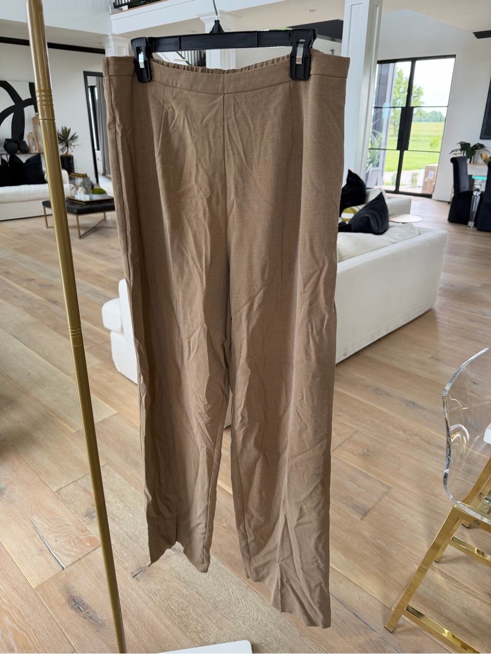 Versona Wide-Leg Pants in Brown Tan